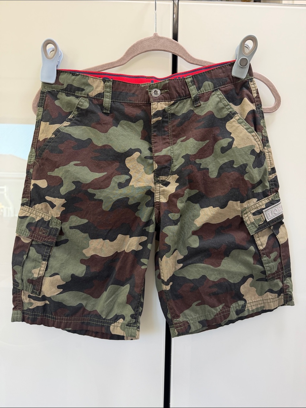 Levi's kids Camo Cargo Shorts - Green/Brown